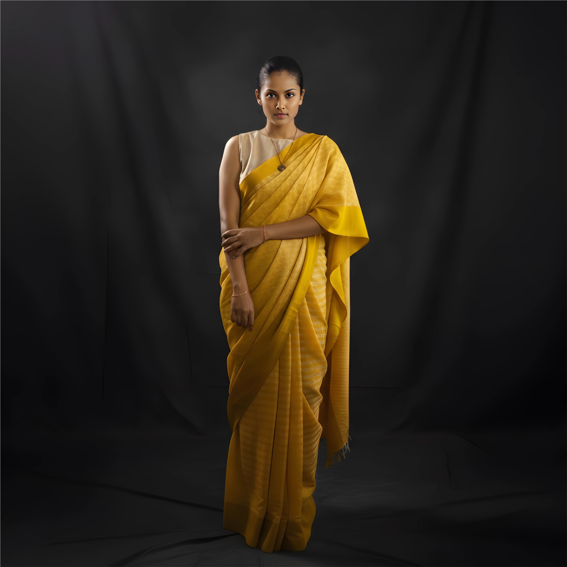 Handwoven Cotton Sari - SPD_008