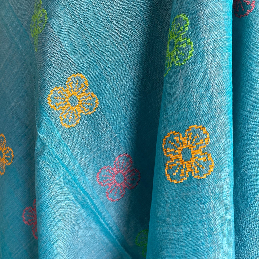 Handwoven Cotton Sari  - SN363