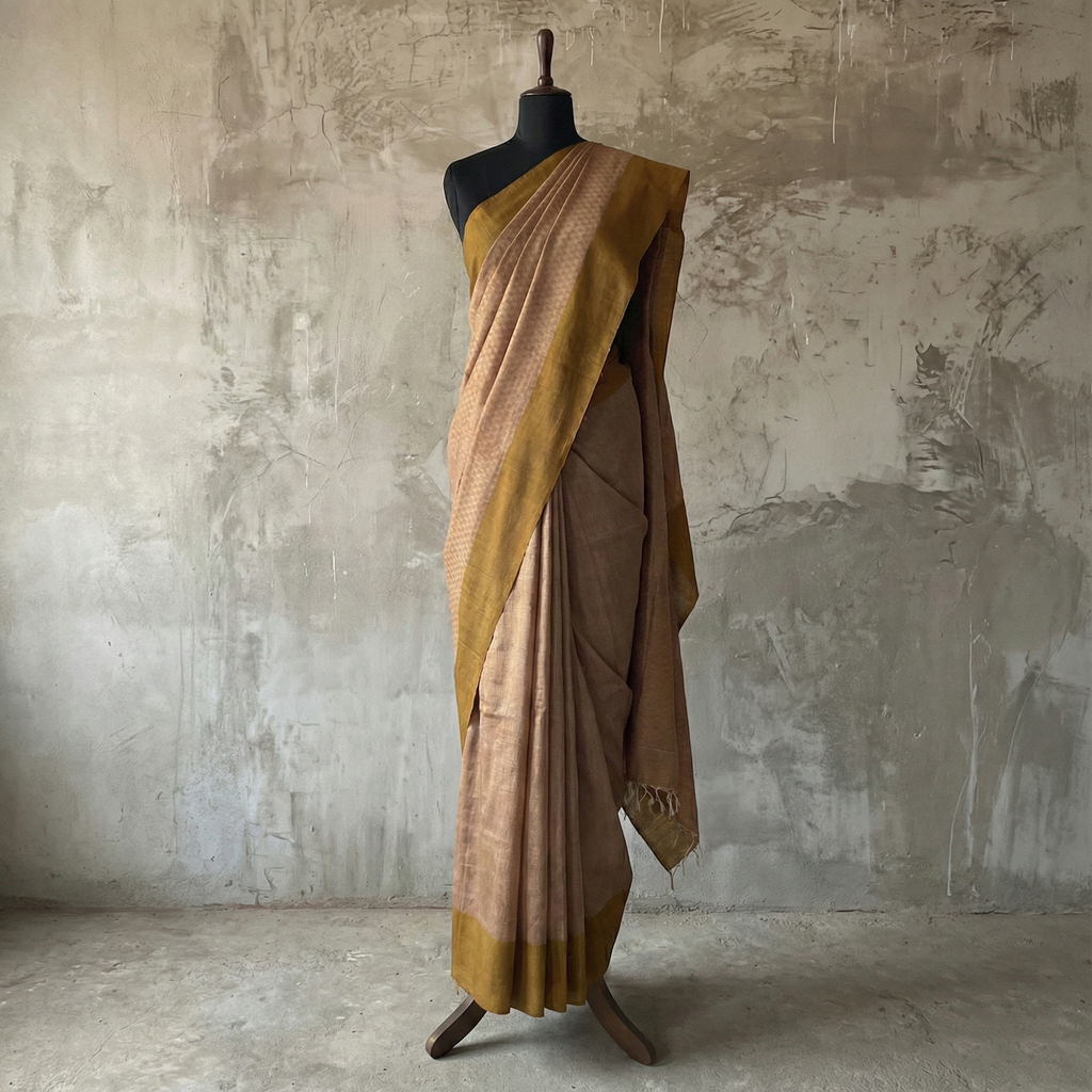 Handwoven Cotton  Sari - SPD_011