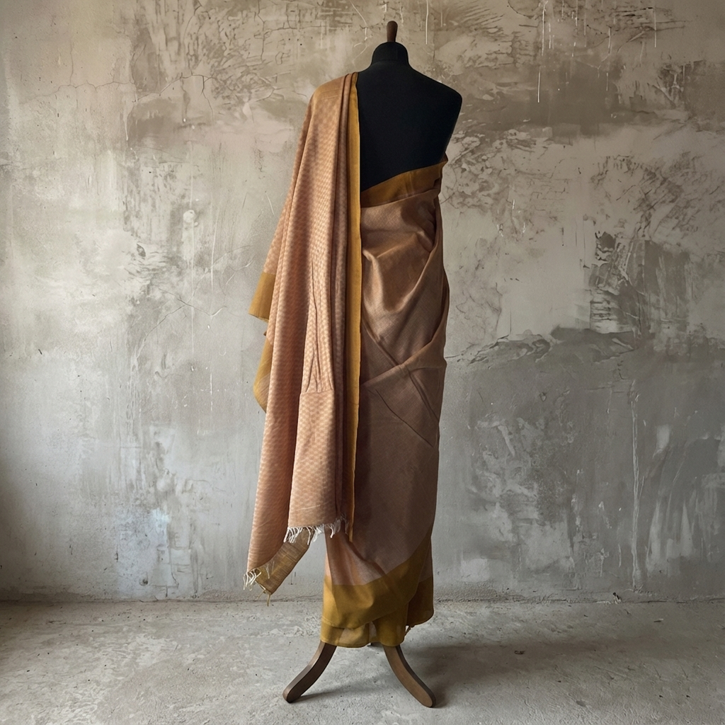 Handwoven Cotton  Sari - SPD_011