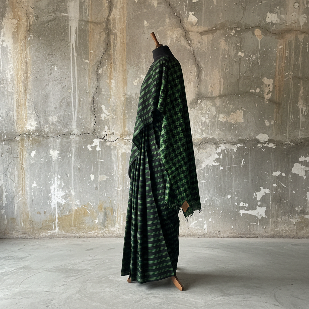 Handwoven Cotton Sari - SN055