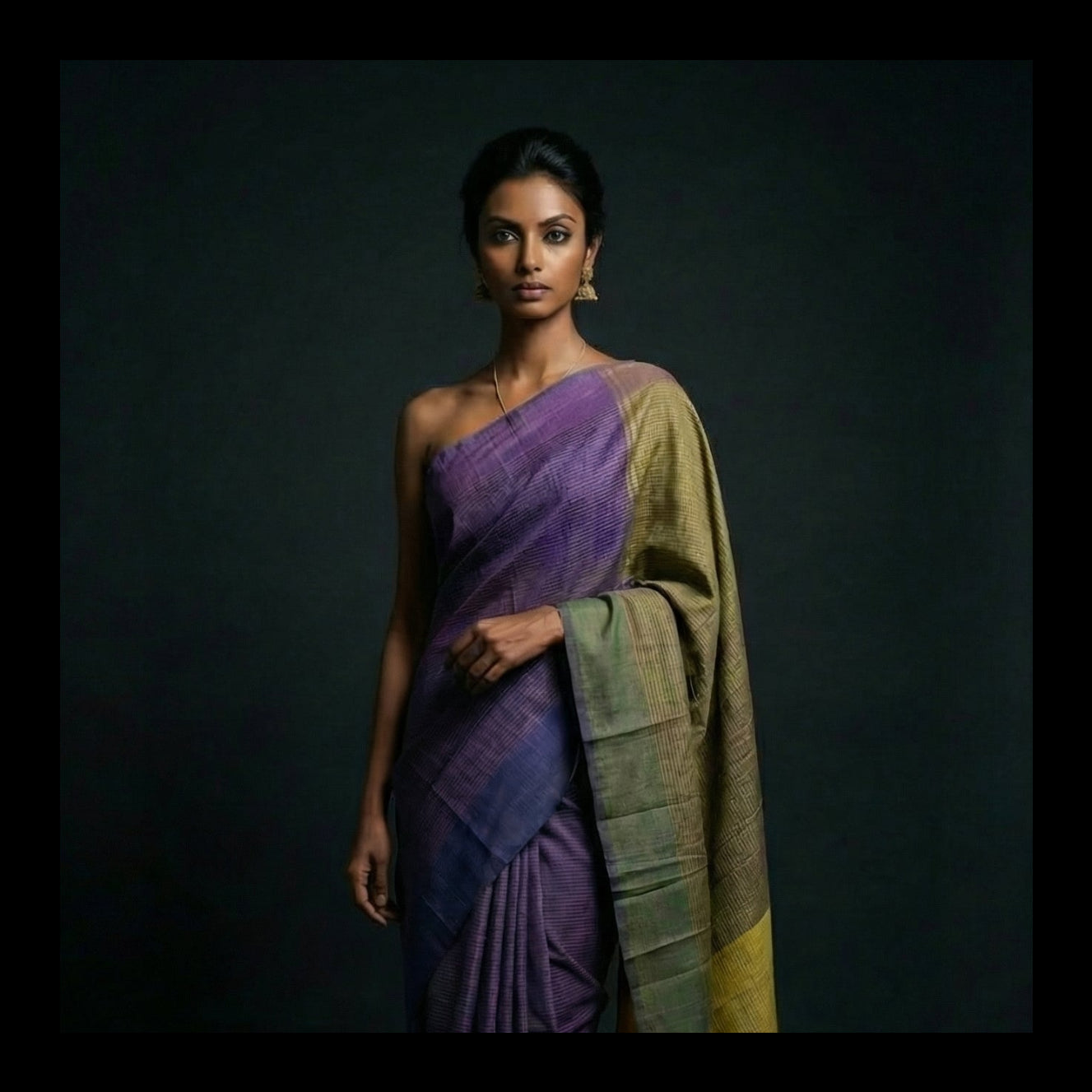 Handwoven Reyon Sari - SN104