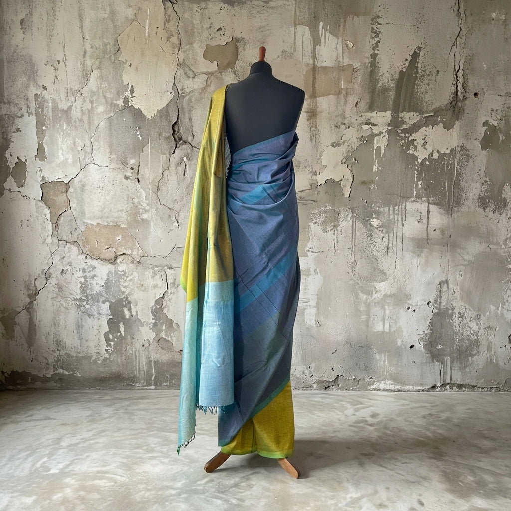 Handwoven Reyon Sari -SN198