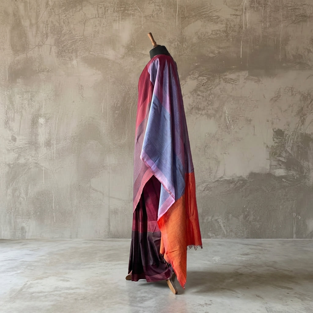 Handwoven Reyon Sari - SN219