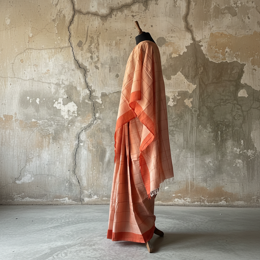 Handwoven Cotton Sari - SN350