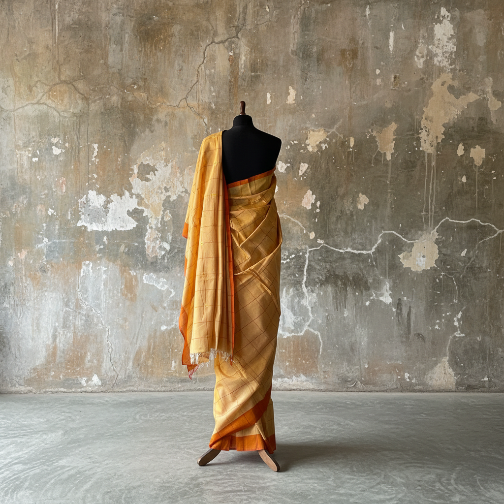 Handwoven Cotton Sari - SN351