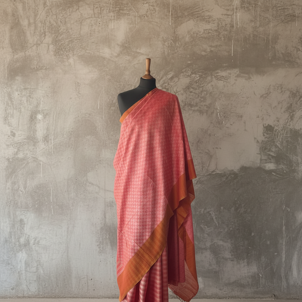 Handwoven cotton sari - SPD_018