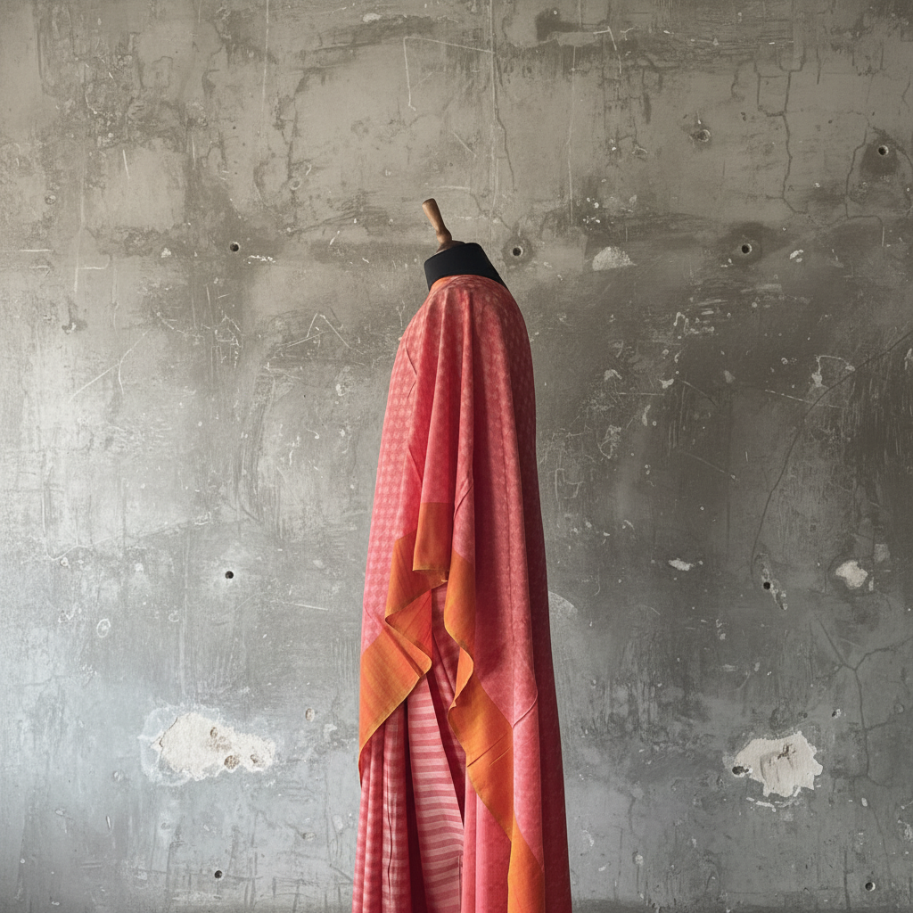 Handwoven cotton sari - SPD_018